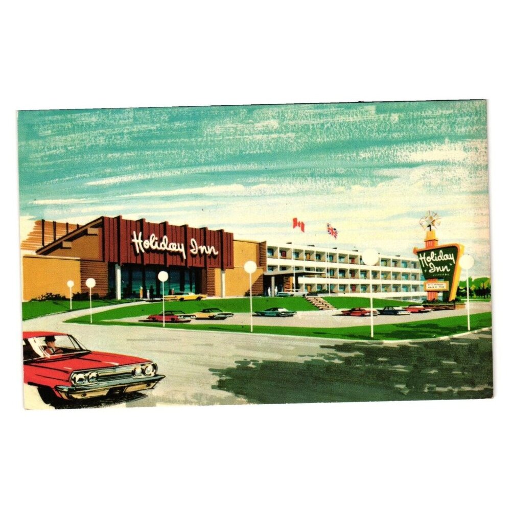 Vintage Postcard Holiday Inn St John's Newfoundland Motel Hotel Tourist Vacation